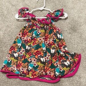 Cat & Jack Colorful Parrot Print Dress